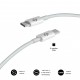 CABLE PLUS 100W USB-C/USB-C 2 M BLANCO SUBBLIM